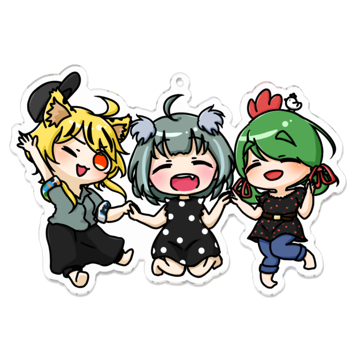 アクリルキーホルダー - 100 x 100 (mm)