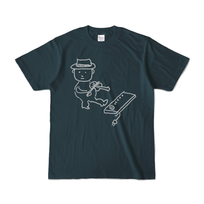 Tシャツ - S - デニム (濃色)-キャラ大