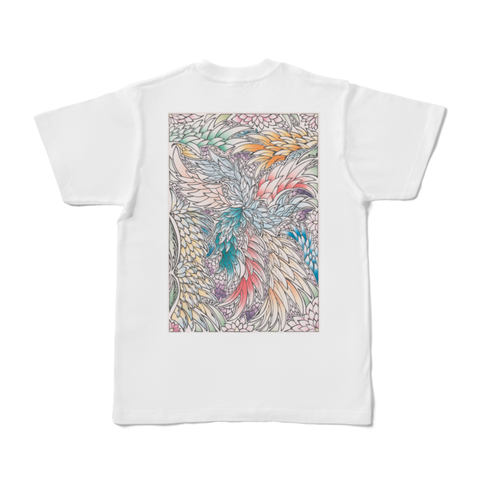 Tシャツ - S - 白【背プリント】