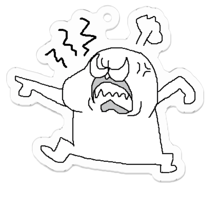 アクリルキーホルダー - 50 x 50 (mm)