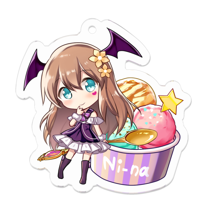 アクリルキーホルダー - 50 x 50 (mm)