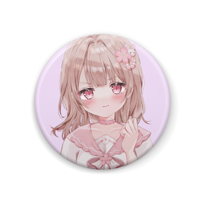 ななぽこ缶バッジ(アイコン画像:怒)44mm