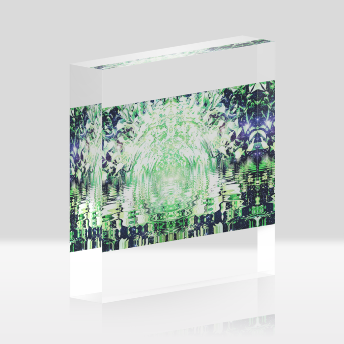 アクリルブロック - 100x100mm クリア