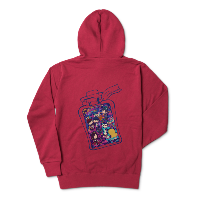 ジップパーカー - L - バーガンディ