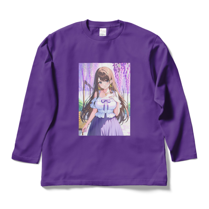 ロングスリーブTシャツ - L - パープル