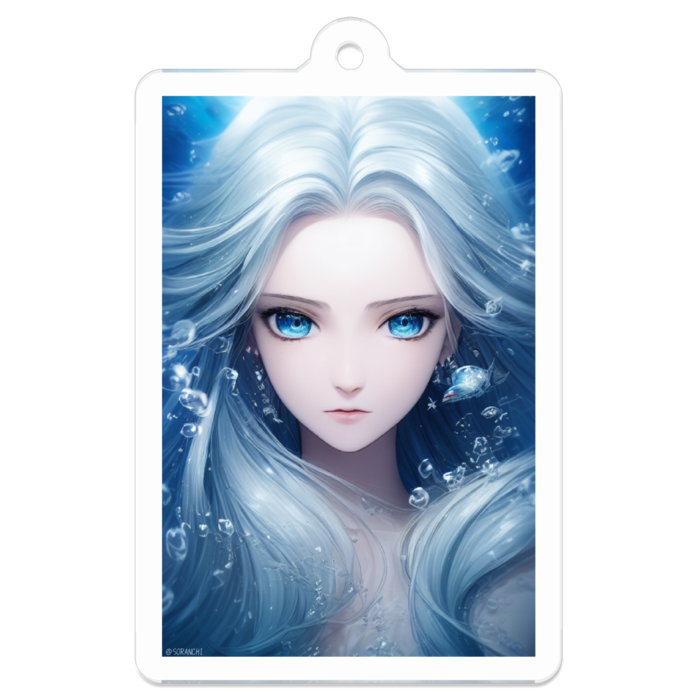 海の姫「守護」 - 50 x 50 (mm)