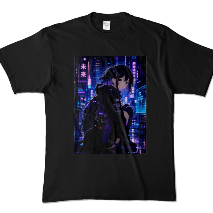 カラーTシャツ - XL - ブラック (濃色)