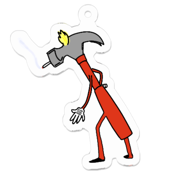 アクリルキーホルダー - 50 x 50 (mm)