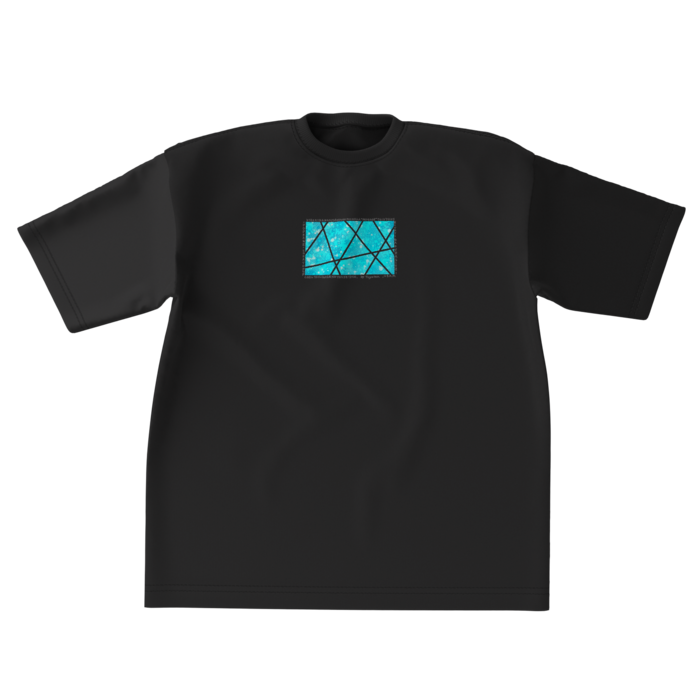 ビッグシルエットTシャツ - XL - 正面(1)（黒）