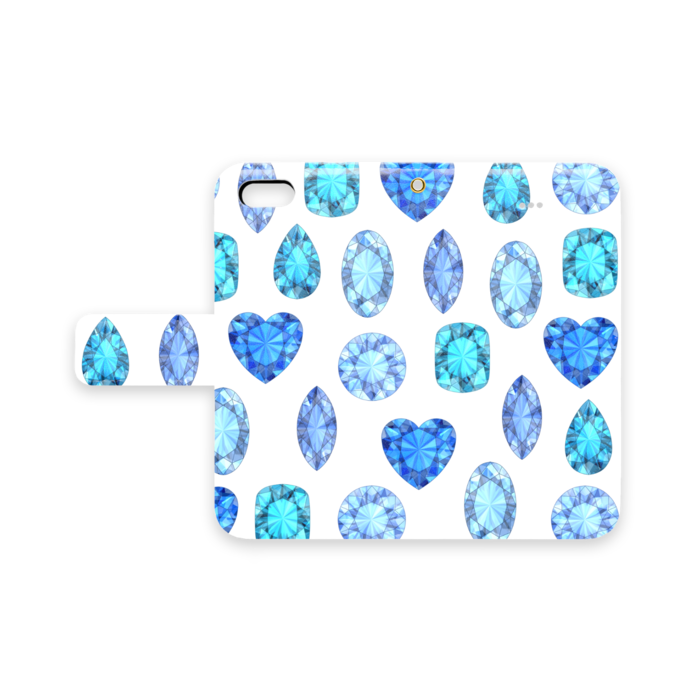 手帳型iPhoneケース - iPhone 5 / 5s / SE - ストラップ穴 あり