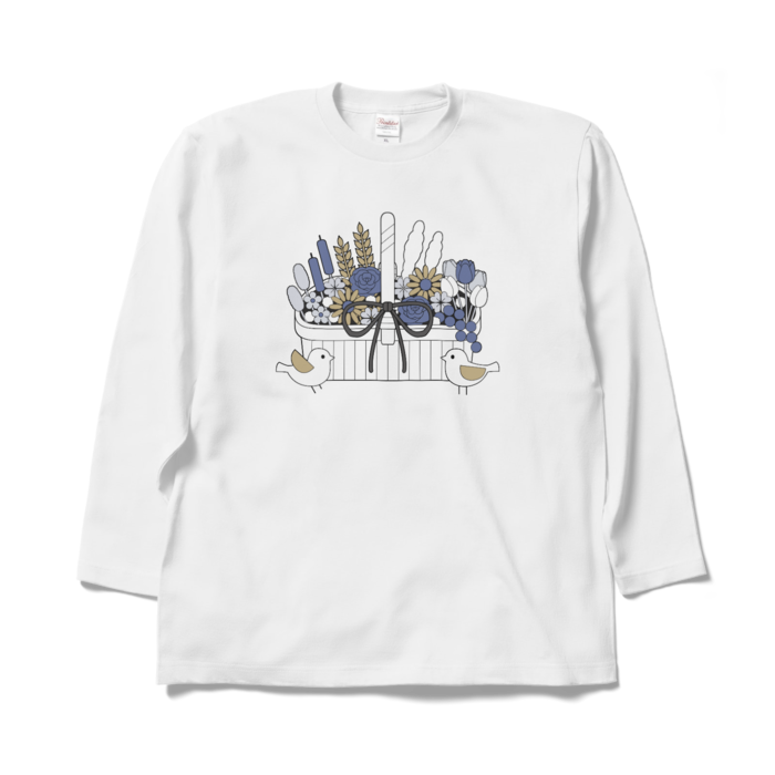 ロングスリーブTシャツA　白色　XL