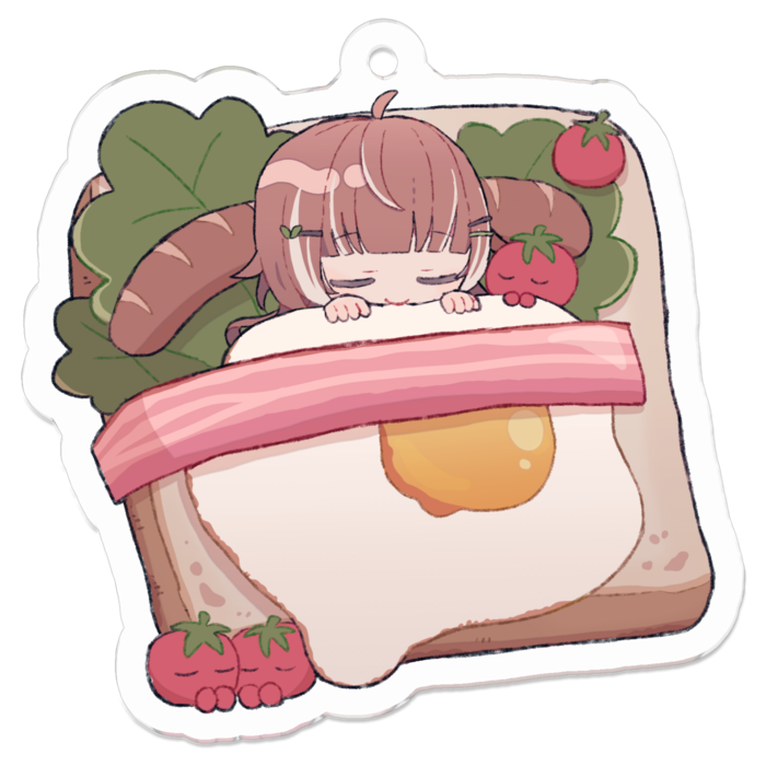 アクリルキーホルダー（コーティング） - 50 x 50 (mm)