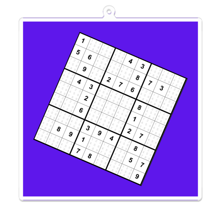 アクリルキーホルダー - 100 x 100 (mm)
