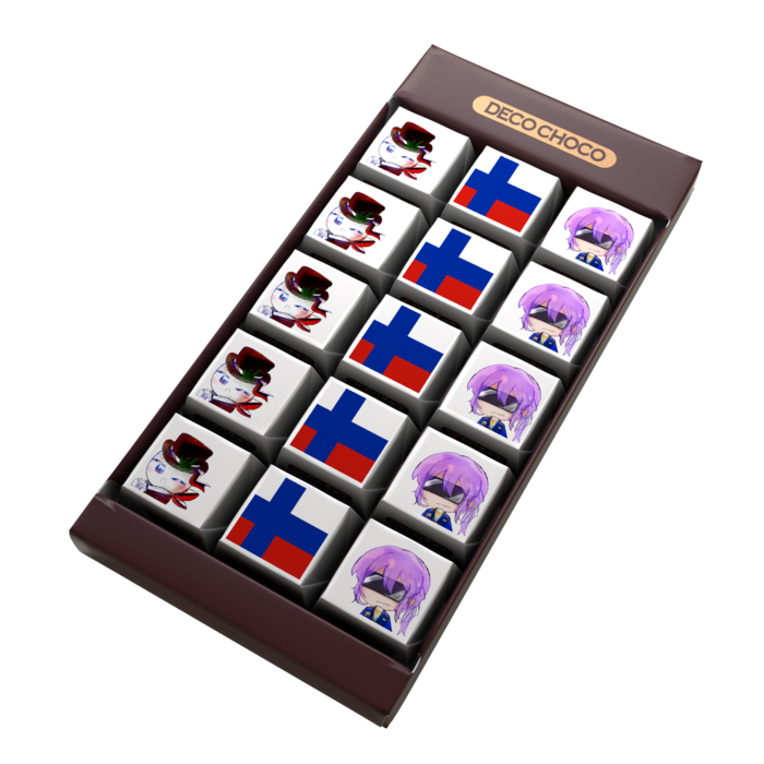 DECOチョコ - 列ごとにデザイン