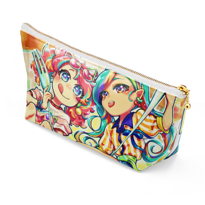 ポーチ - 長さ21.5cm / 高さ10cm - ホワイト