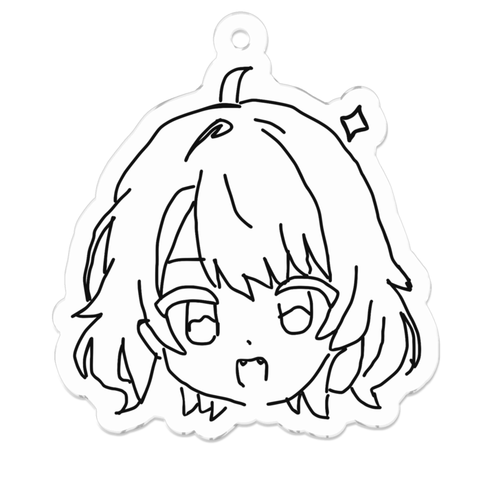 アクリルキーホルダー - 50 x 50 (mm)