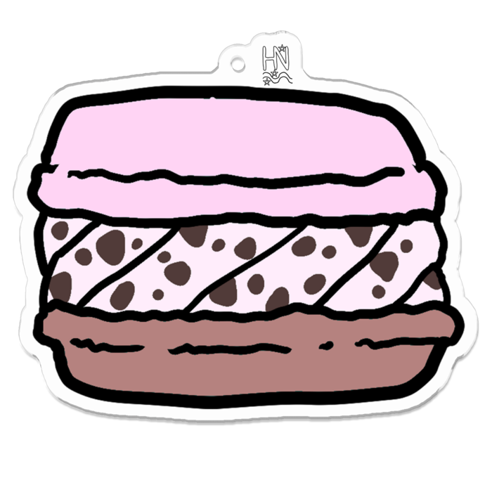 アクリルキーホルダー（コーティング） - 70 x 70 (mm)