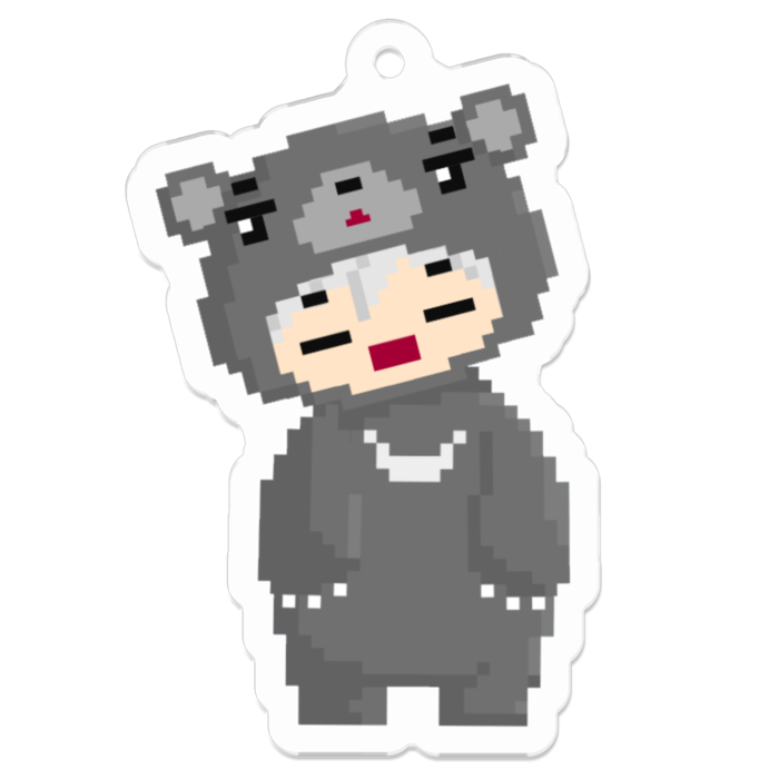 アクリルキーホルダー（コーティング） - 50 x 50 (mm)