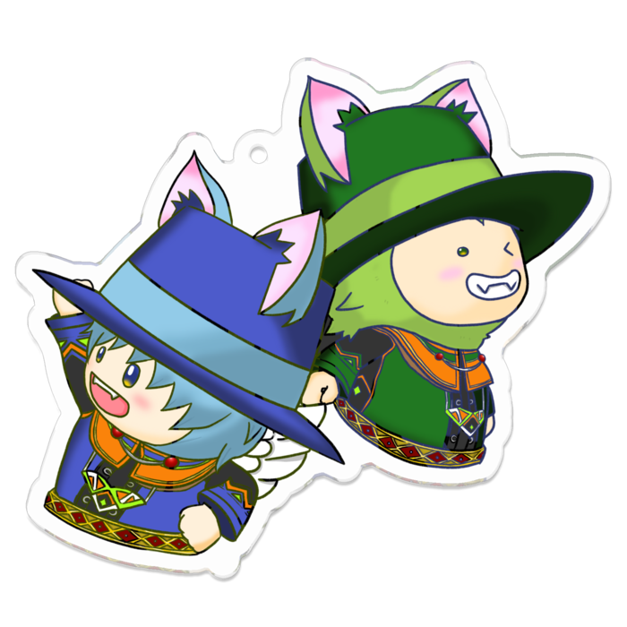 アクリルキーホルダー - 70 x 70 (mm)