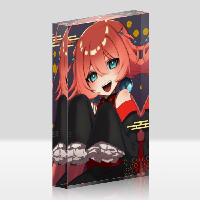 アクリルブロック【ホワイト】 - 100x148mm