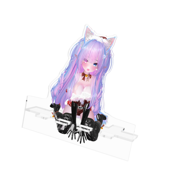 サンタドレス版アクリルスマホスタンド - 160x160mm(1)