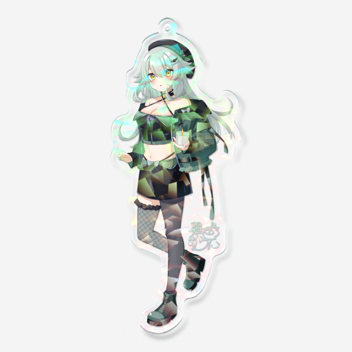 ホログラムアクリルキーホルダー - 100 × 100mm