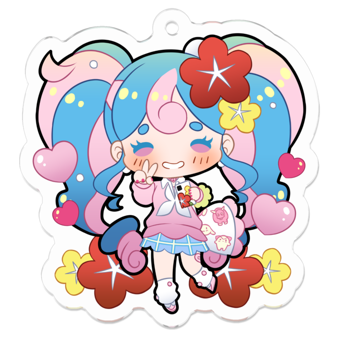 アクリルキーホルダー - 50 x 50 (mm)
