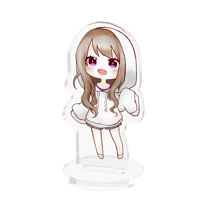 フードのアクリルフィギュア - 50x50mm