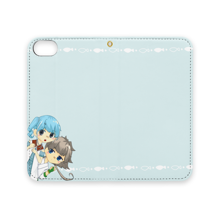 手帳型iPhoneケース（ベルトなし） - iPhone 8 / 7 / SE2 - ストラップ穴 あり