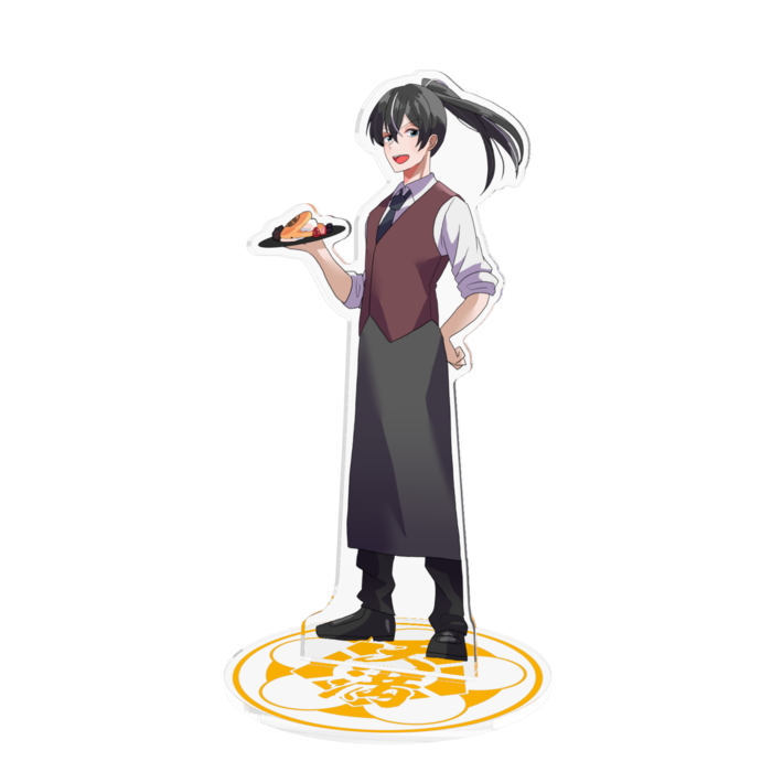 カフェイラスト - 160x160mm