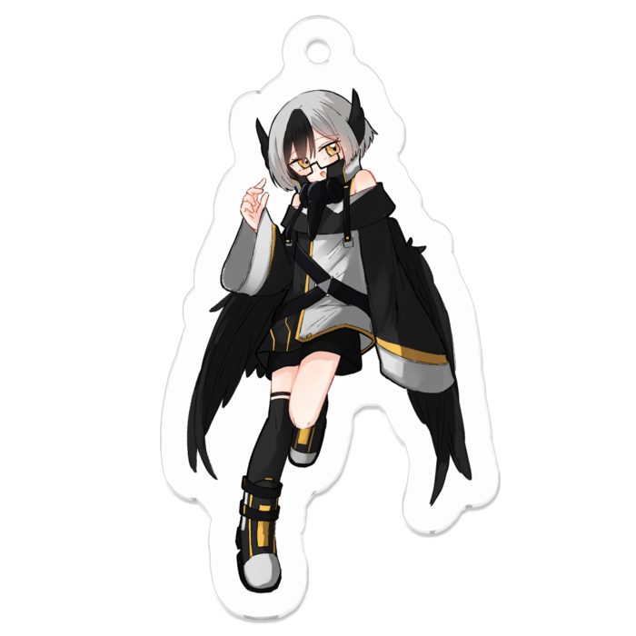 アクリルキーホルダー（コーティング） - 50 x 50 (mm)