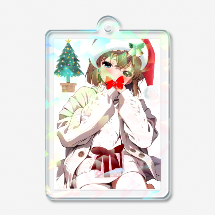 ホログラムアクリルキーホルダー - 50 × 50mm