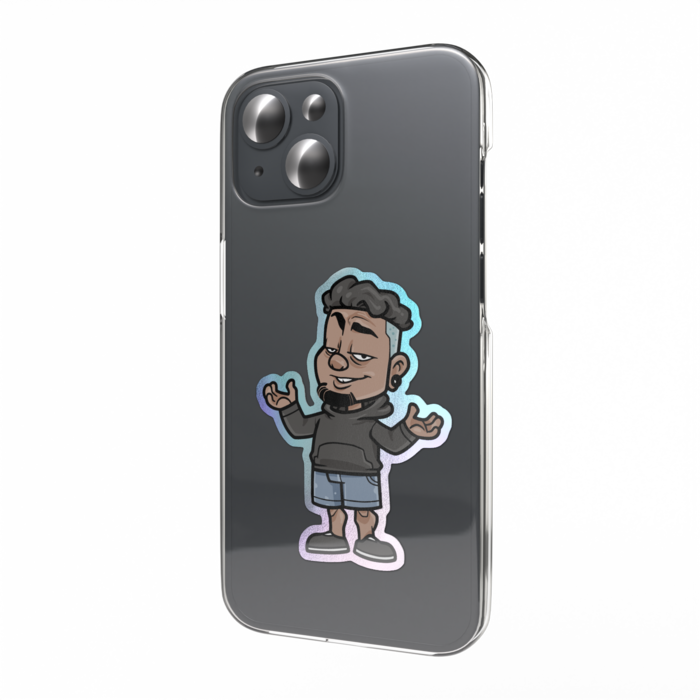 オーロラスマホステッカー - 縦