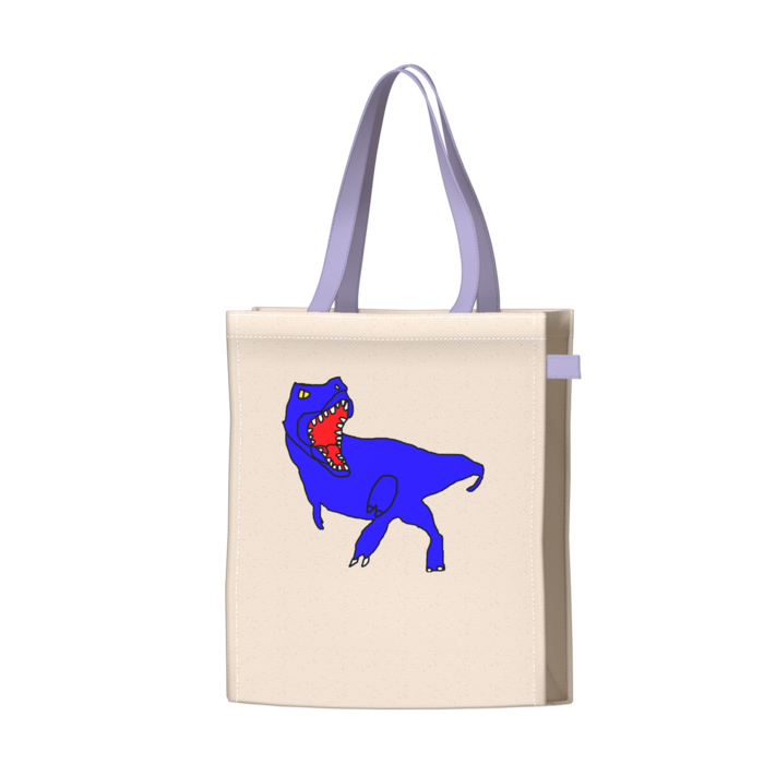 ツートンカラーバッグ - パープル - W34 × H41 × D14cm