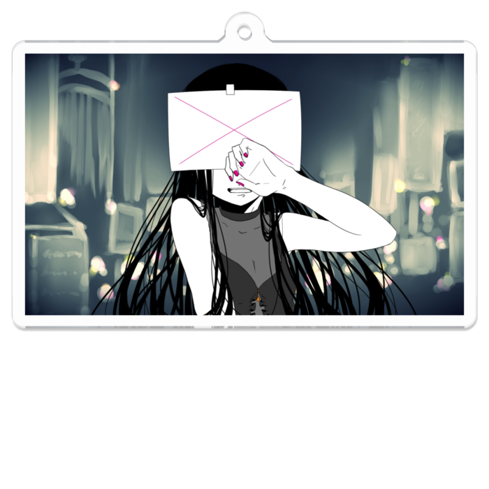 アクリルキーホルダー（コーティング） - 70 x 70 (mm)