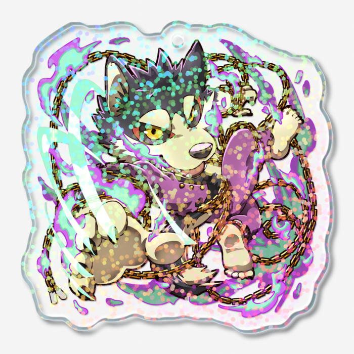 ガルム ホログラムアクリルキーホルダー - 50 × 50mm