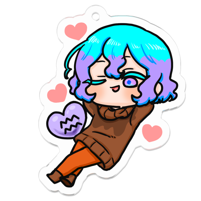 アクリルキーホルダー - 50 x 50 (mm)