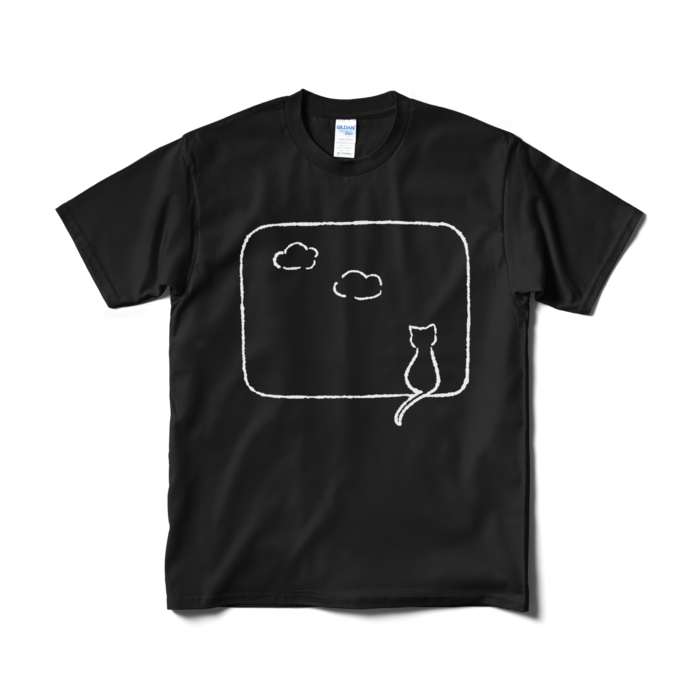 Tシャツ(白) - M - ブラック