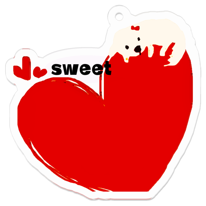 アクリルキーホルダー（コーティング） - 50 x 50 (mm)