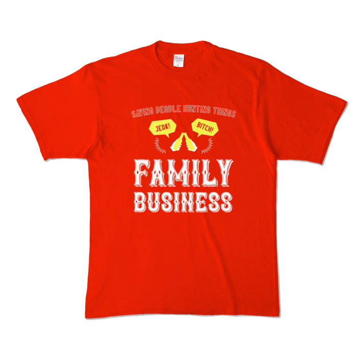 カラーTシャツ - XL - レッド (濃色)