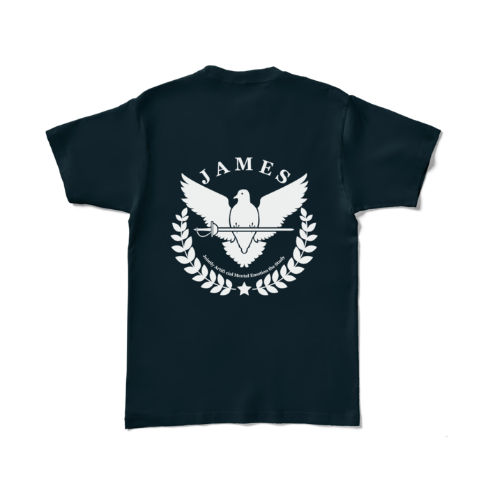 カラーTシャツ - L - ネイビー (濃色)(バックプリントのみ)