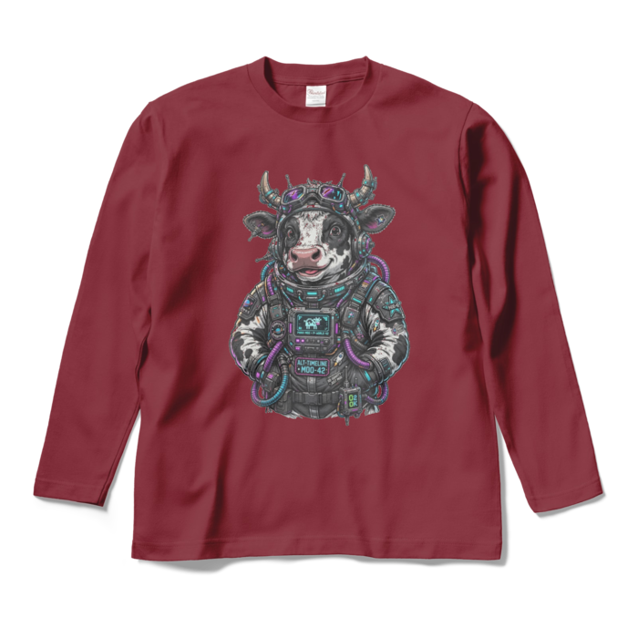 ロングスリーブTシャツ - M - バーガンディ