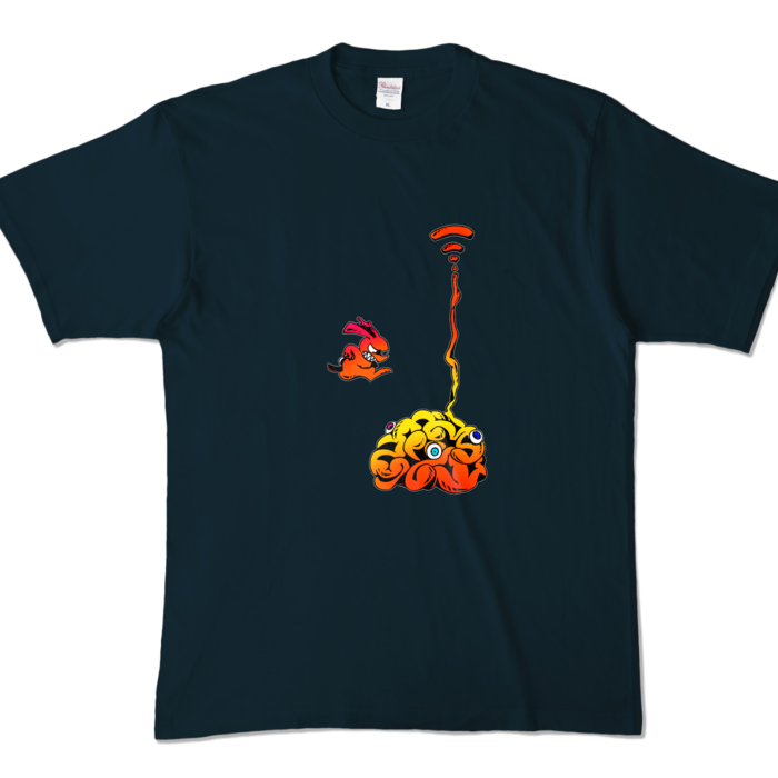 カラーTシャツ - XL - ネイビー (濃色)(2)