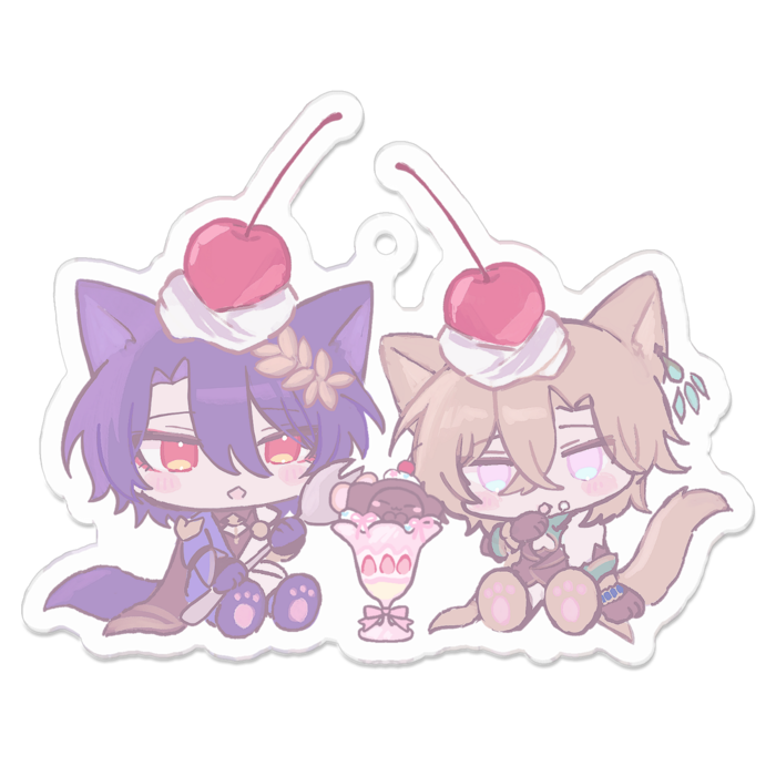 アクリルキーホルダー - 70 x 70 (mm)