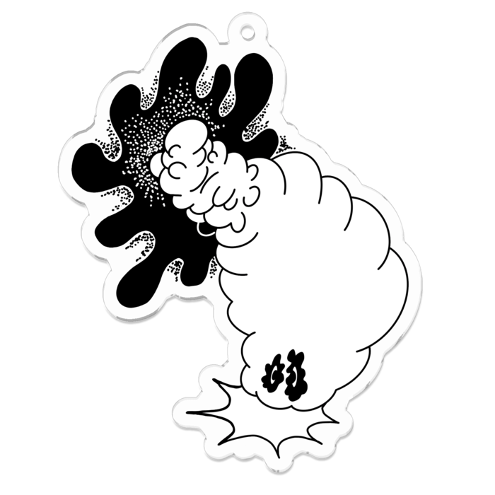 アクリルキーホルダー - 70 x 70 (mm)