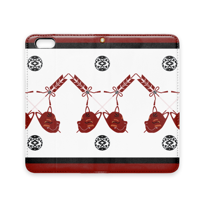 手帳型iPhoneケース(ベルトなし) - iPhone 6 Plus / 6s Plus - ストラップ穴 あり