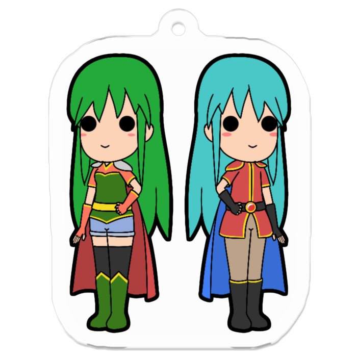 アクリルキーホルダー - 50 x 50 (mm) (裏コーティング無し)