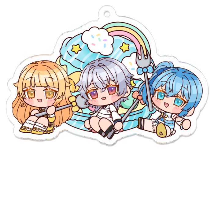 アクリルキーホルダー - 70 x 70 (mm)