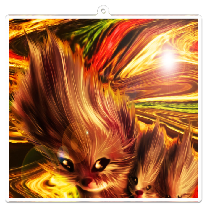 アクリルキーホルダー - 100 x 100 (mm)