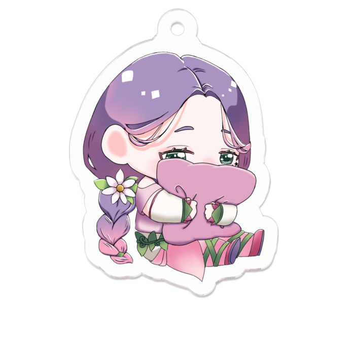 アクリルキーホルダー（コーティング） - 50 x 50 (mm)